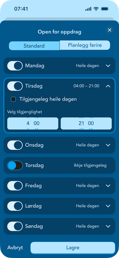 Styr når du kan og vil jobbe